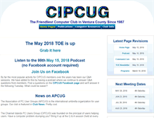 Tablet Screenshot of cipcug.org